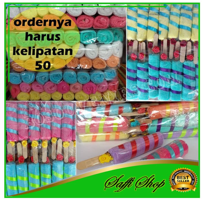 Souvenir Pernikahan | Es Potong Towel | souvenir handuk peralatan mandi handuk mini FS05