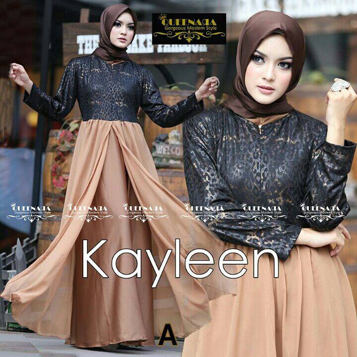 DRESS CANTIK "Kayleen Leopard" Ori by Queenara
