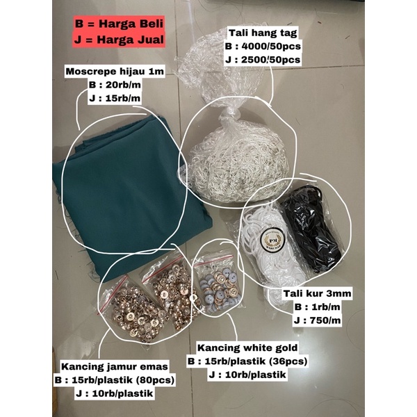 

Kancing jamur hang tag baju TERMURAH