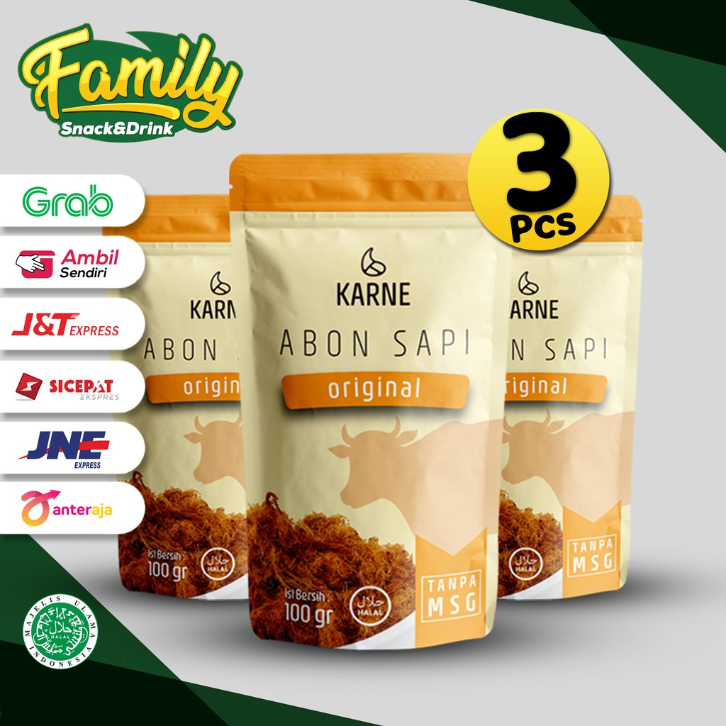 

Beef Floss Crunchy - Abon Daging Sapi Original 3pcs
