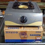 Kompor Gas 1 Tungku Sanken SG-222 T. Blue Whirljet. Made in Indonesia.