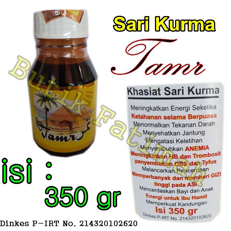 Simak Khasiat Sari Kurma Tamr Premium 