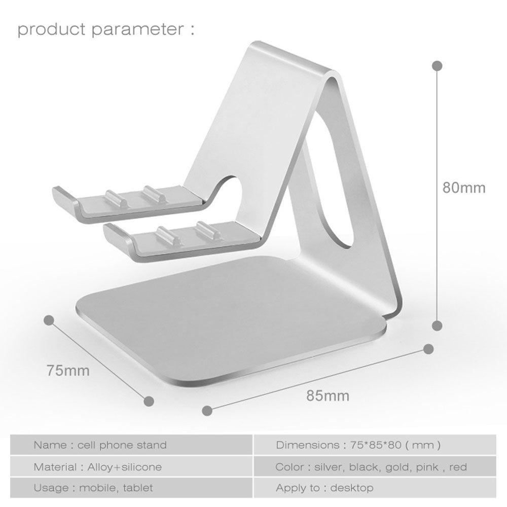 Quinton Stand Holder / Dudukan Ponsel / Tablet Model Lipat Bahan Metal Portabel Adjustable