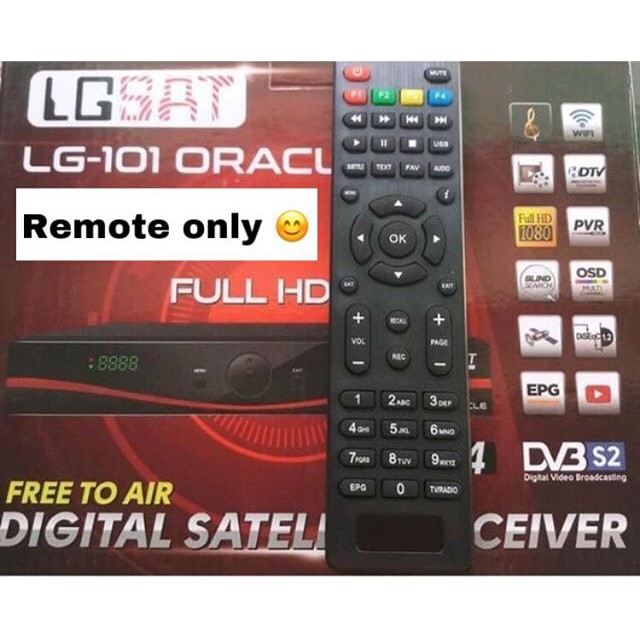 Remot Remote Receiver LGsat Oracle Ninmedia Reference LG-101