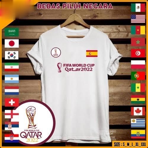 BAJU QATAR - KAOS PIALA DUNIA QATAR CUSTOM NEGARA - TSHIRT WORLD CUP