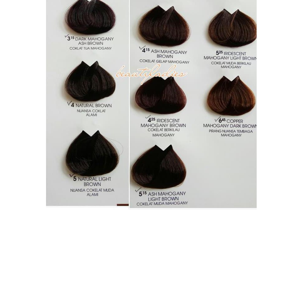 Warna Cat  Rambut  Coklat Tua Loreal