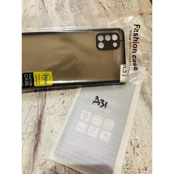Samsung A31 Hard Case Gratis Tempered Glass