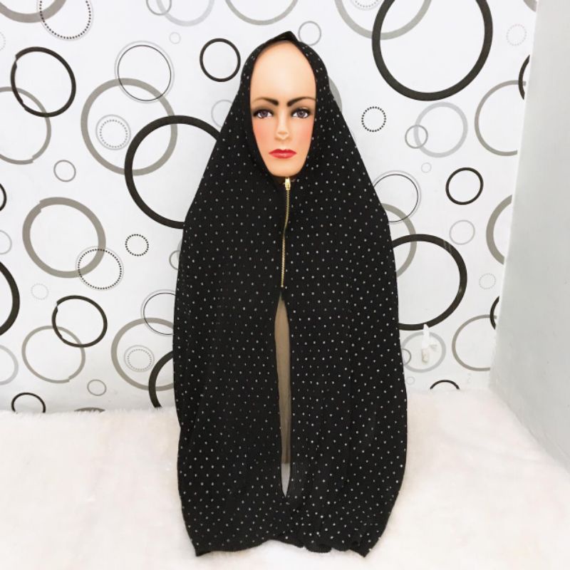 Jilbab Pashmina Instan Resleting