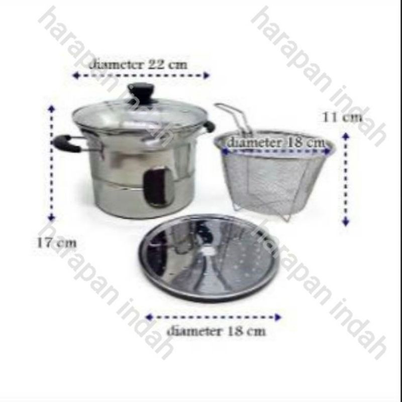 DEEP FRYER MULTIFUNGSI 22CM