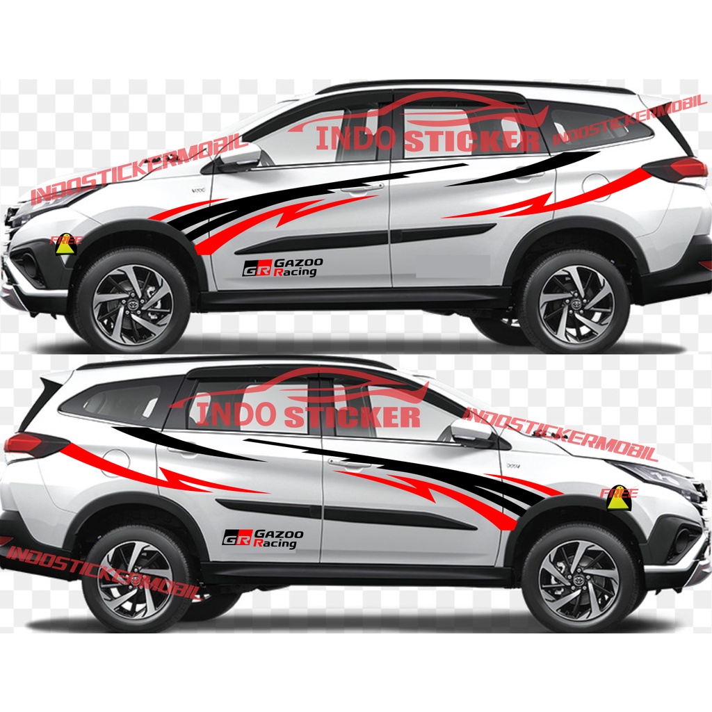 Jual STICKER STIKER MOBIL RUSH GR CUTTING STICKER MOBIL TOYOTA RUSH