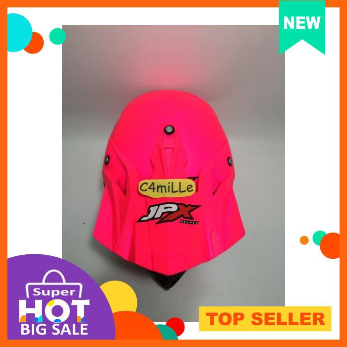 Helm Jpx Cross Solid Pink Doff Trail Super Cross