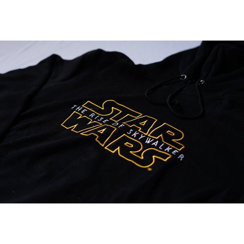 Hoodie Jaket Pria Wanita HnM H&amp;M Starwars Hitam Black Full Tag