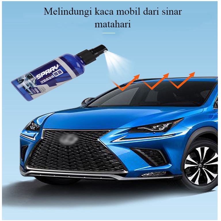 Anti Fog Spray Anti Embun &amp; Kabut Kaca Mobil/Spion/Helm Universal 100 ml Durable Glass Coating