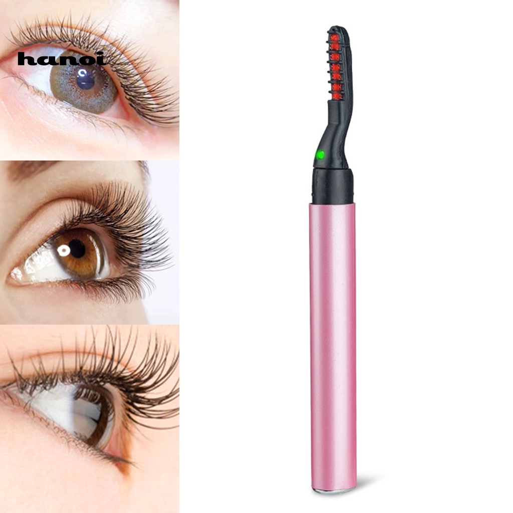 HQTM_Electric Eyelash Curler Constant Temperature Quick Heating Painless Evenly Applied Heat Electric Eyelash Curler for Girl