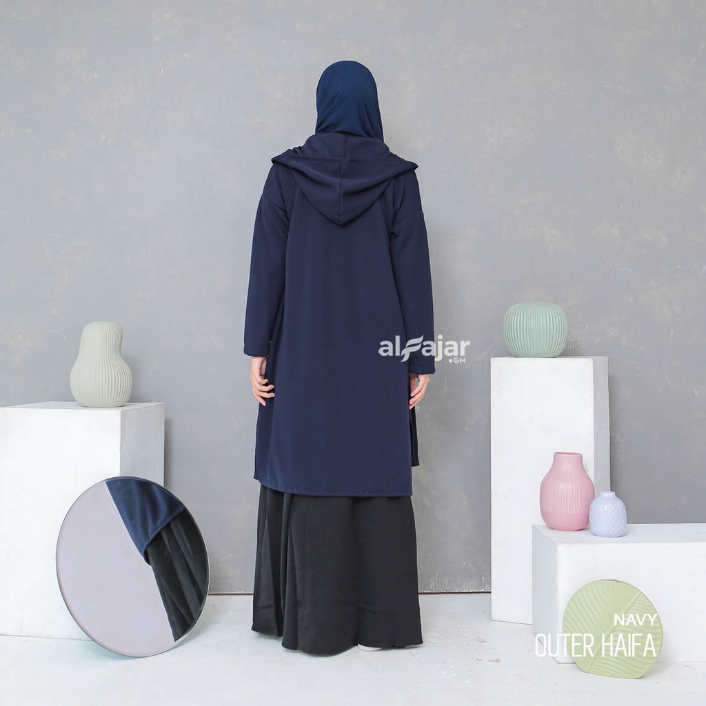 Outer Hoodie Syar'i Haifa by Alfajar