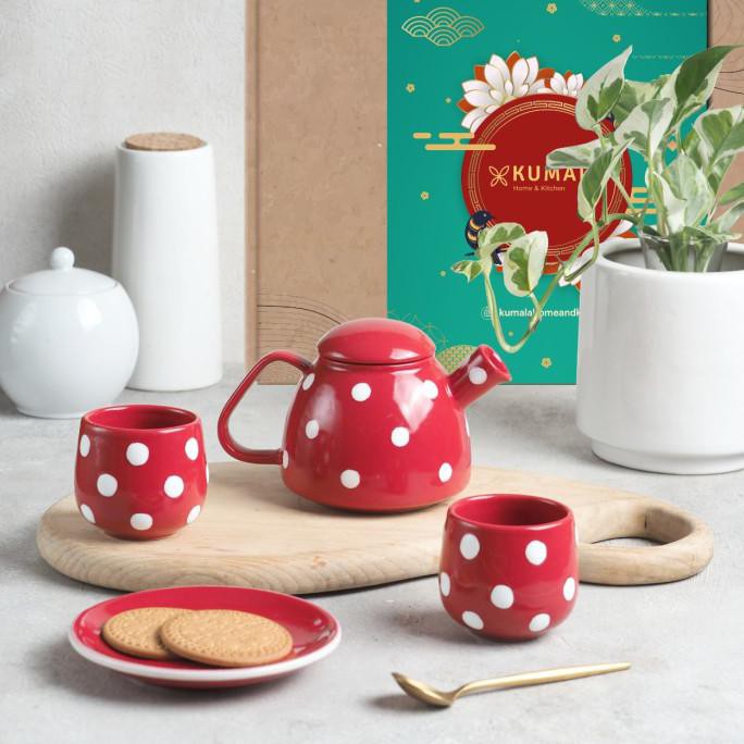Sero Laval Tea Pot - Special Chinese New Year Set - Merah