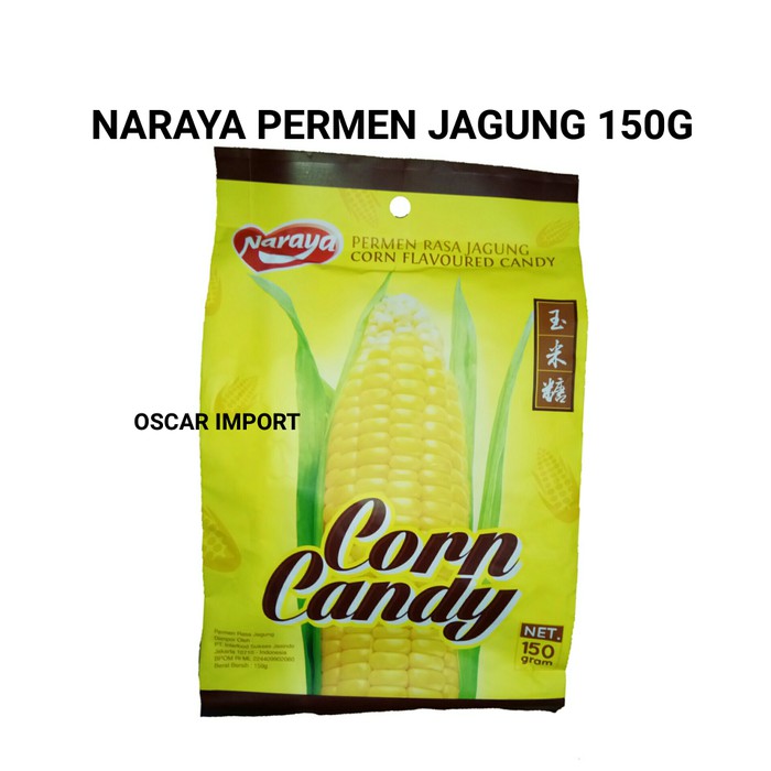 

NARAYA PERMEN JAGUNG CORN CANDY 150G HHR1524