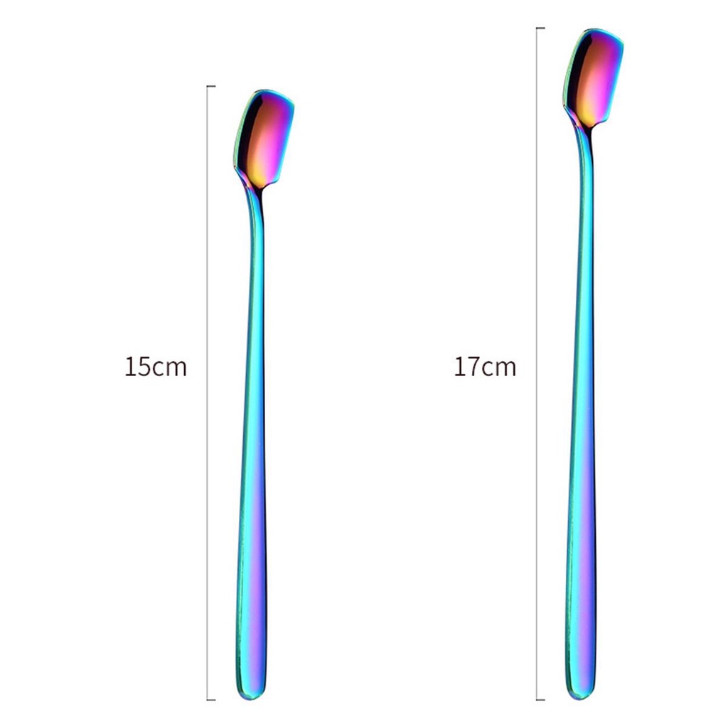 Quinton Sendok Teh Bar Dapur Es Krim Gagang Panjang Cocktail Es Teh Alat Pengaduk