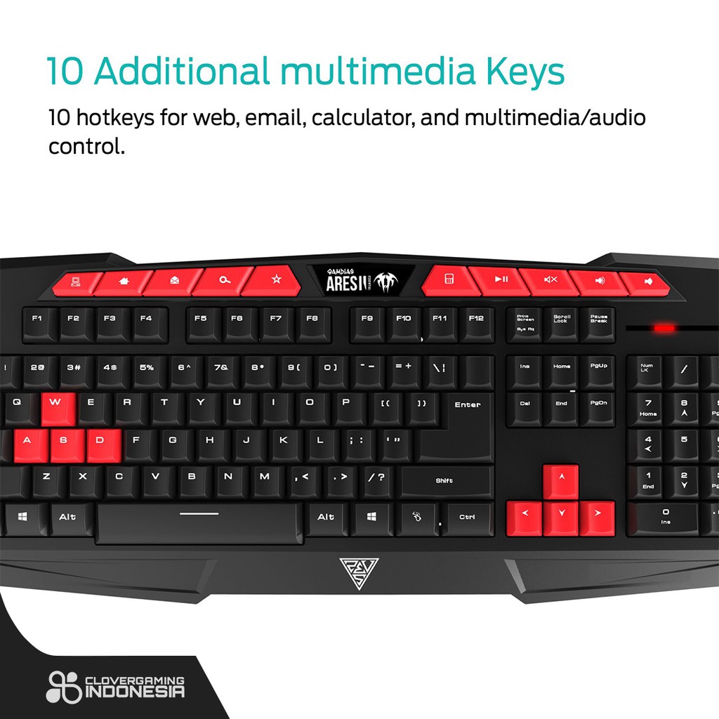 Gamdias Bundle - Combo ARES GKC100 Keyboard Mouse Gaming