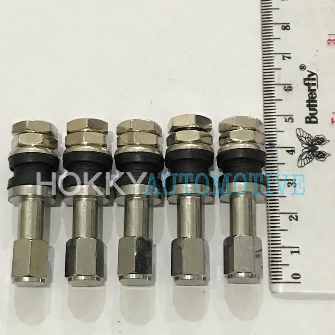 =====] pentil tubeless besi panjang / pentil ban tubeless besi chrome mobil