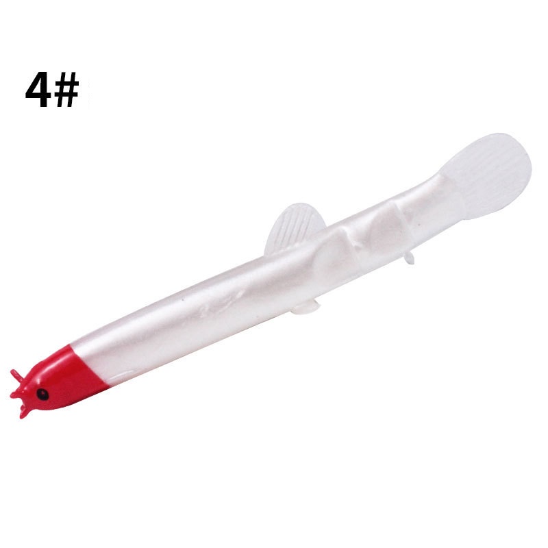 1 Pc Umpan Pancing Soft Bait Bentuk Cacing 3D Ukuran 7.5cm 2g