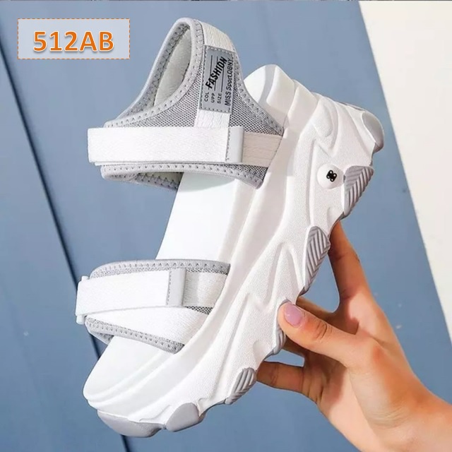 Sendal Wedges Hak Tebal Terbaru HD 90 Sandal Gunung Tali Wanita Rinjani Fahion Kasual Korea Sol Tebal 5 Cm Hitam Abu Hijau (512)