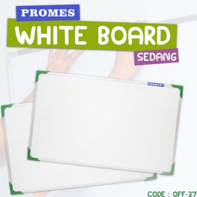 

PAPAN TULIS WHITE BOARD GANTUNG UKURAN 60X40 CM SEDANG (OFF-37)