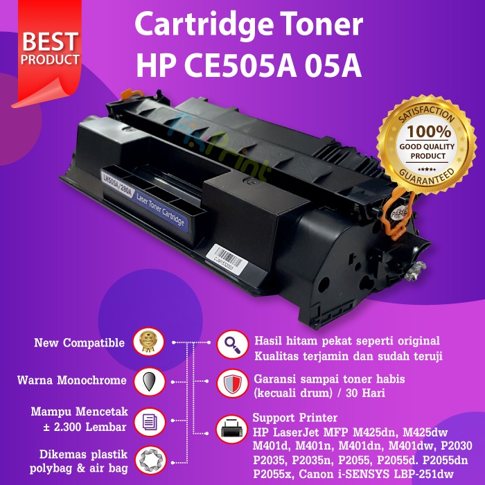 Cartridge Toner Compatible 80A CF280A  Printer HP LaserJet Pro 400 MFP M401 M425