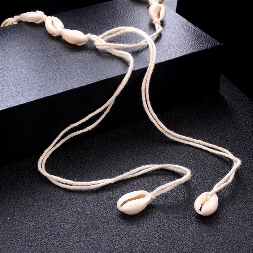 5026-4 Stylish Beach Bohemian Sea Shell Pendant Chain Choker Necklace Women Jewelry 5026-4