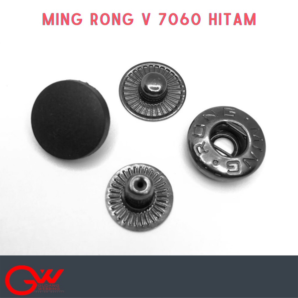 CETET BESI / CETET 15MM / KANCING BESI / MINGRONG V 7060 HITAM