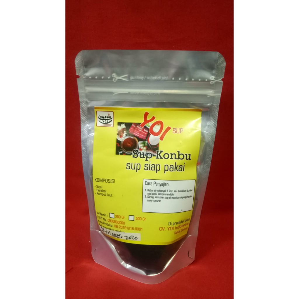 

Sup Konbu YOI / Bumbu Kuah / 250 gr / Sup - HALAL