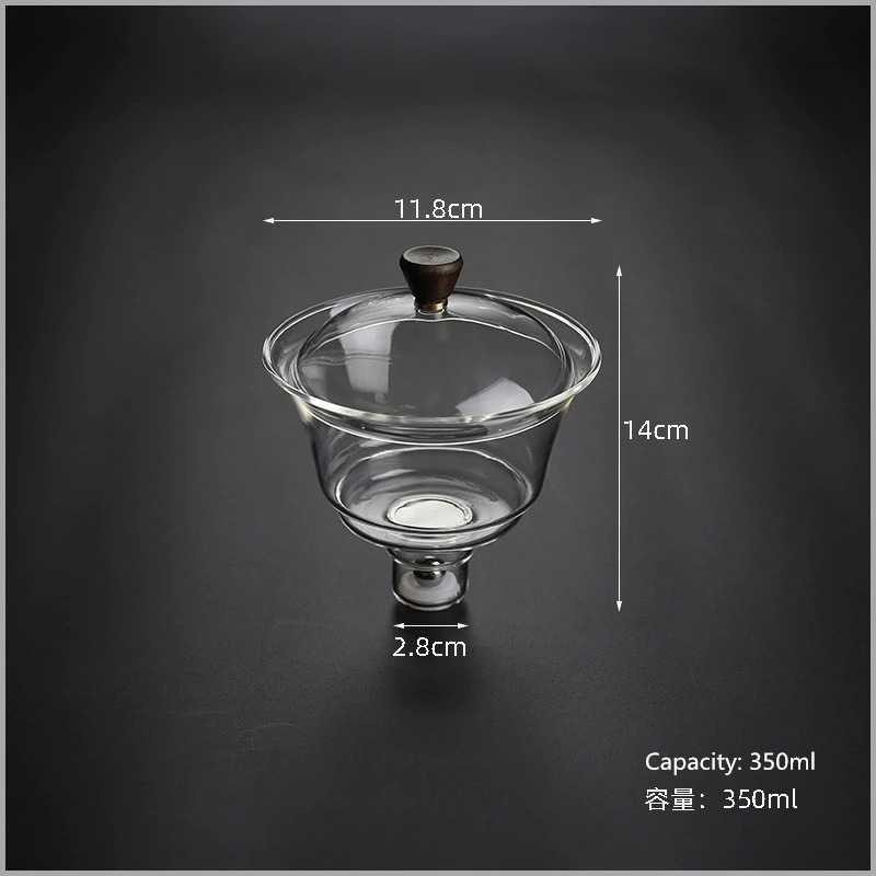 Pitcher Pembuat Teh Tradisional Infuser Teapot Borosilicate - K10 - Transparent