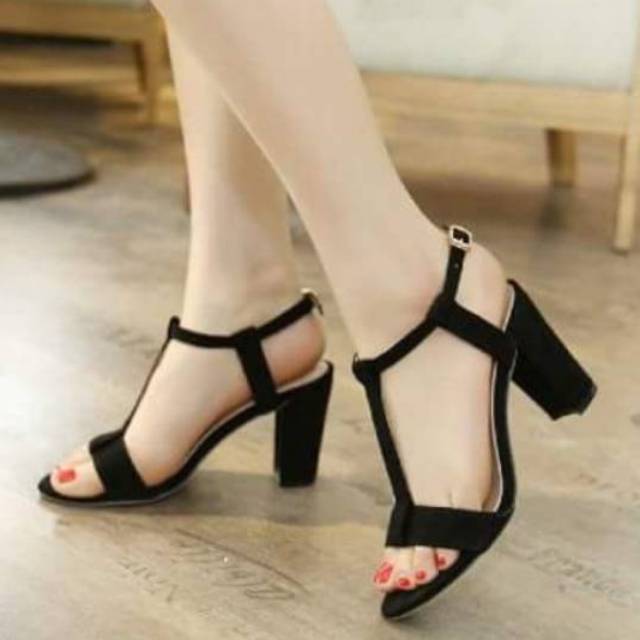 BZF - KINARA Heels Hak Tahu Casual Wanita  US 18