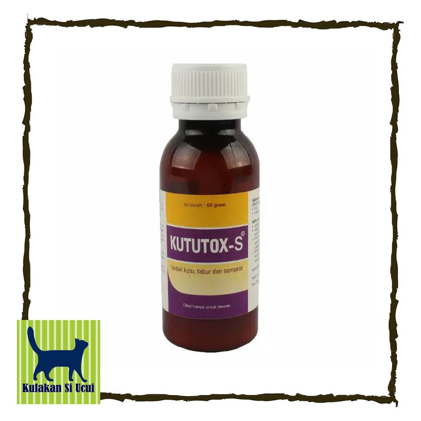 Kututox-S Obat Kutu Cair Semprot Spray Hewan Anjing Kucing Burung