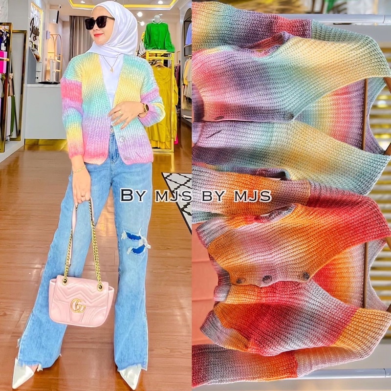 Cardigan rainbow