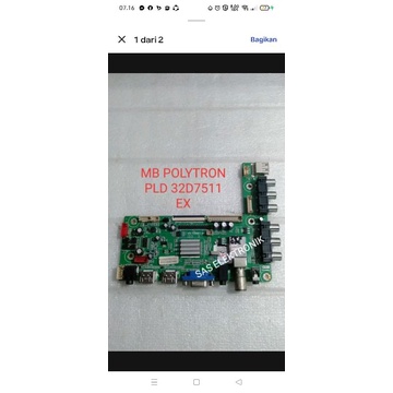 MB MOTHERBOARD MAINBOARD MESIN TV LED POLYTRON PLD-32D7511EX PLD32D7511EX PLD-32D7511 EX VS.T59SE1.8
