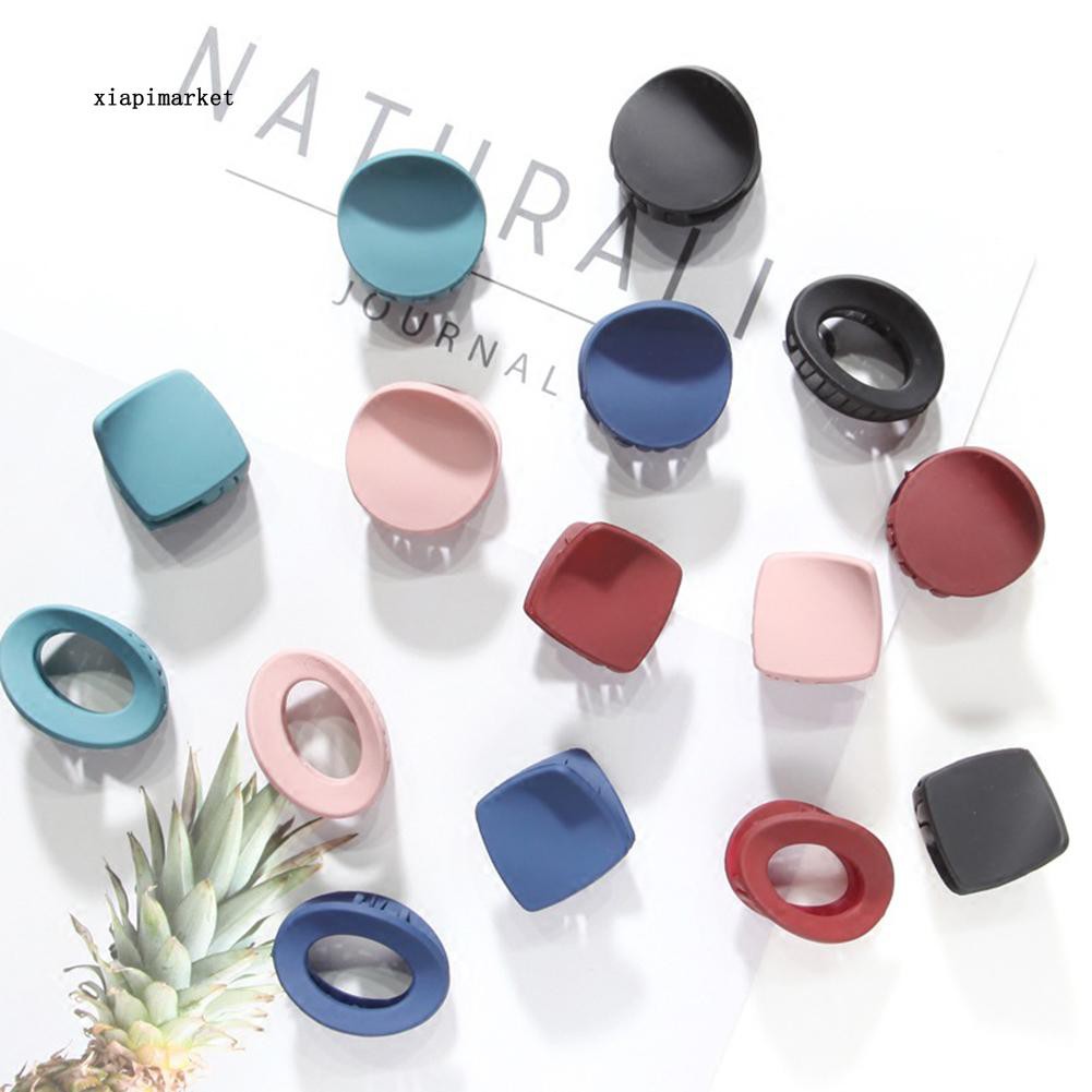 Zb Mini Hair Claw Clip Wedding Prom Girl Small Round Square