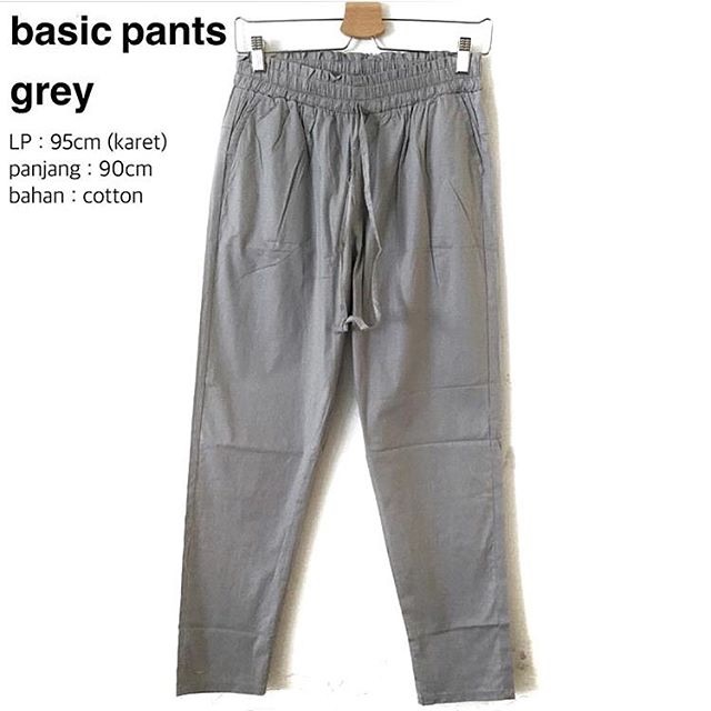 PANTS WANITA CASUAL CHINO BAHAN CELANA FASHION GROSIR MUSLIM LAVVELA @LAVVELA ( BASIC BAGGY PANTS )