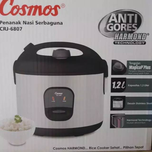 COSMOS magic com harmond 3in1 CRJ 6807 /rice cooker cosmos 1,2L CRJ6807
