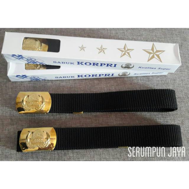 SABUK PDH KORPRI - IKAT PINGGANG PDH KORPRI LUX/PNS - GESPER KORPRI.