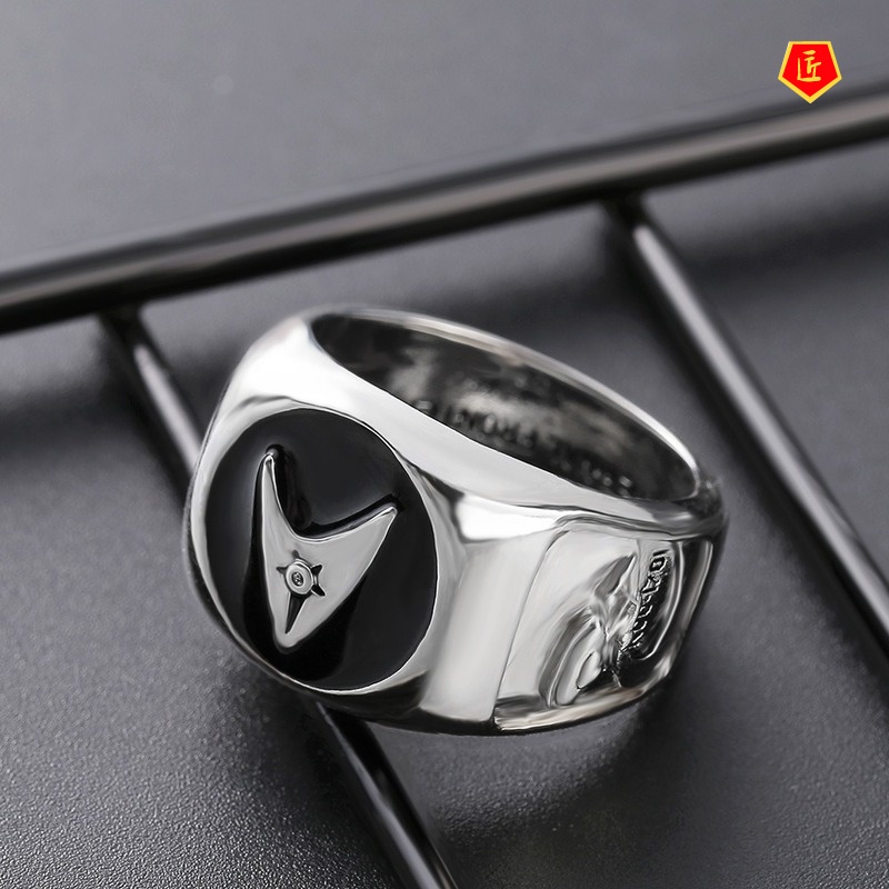 [Ready Stock]Creative Personality Silver Ring Men