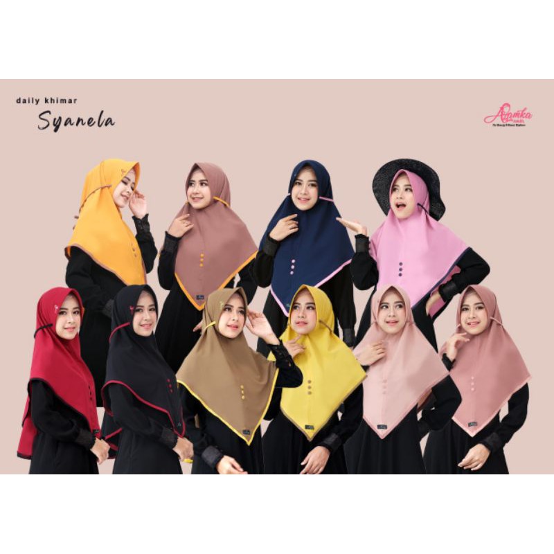 Kerudung Bergo Khimar Dewasa Azamka Khimar syanela