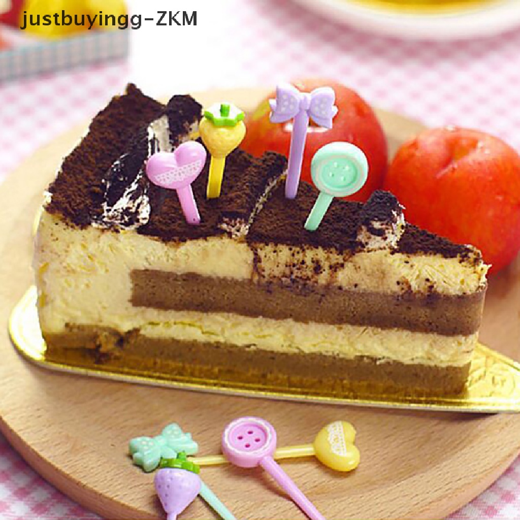 [justbuyingg] Cute Fruit Fork Mini Cartoon Children Snack Cake Dessert Pick Toothpick Bento [zkm]