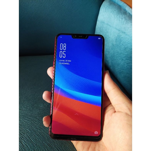 lcd oppo f7 100% ori copotan hp bonus unit. mulus