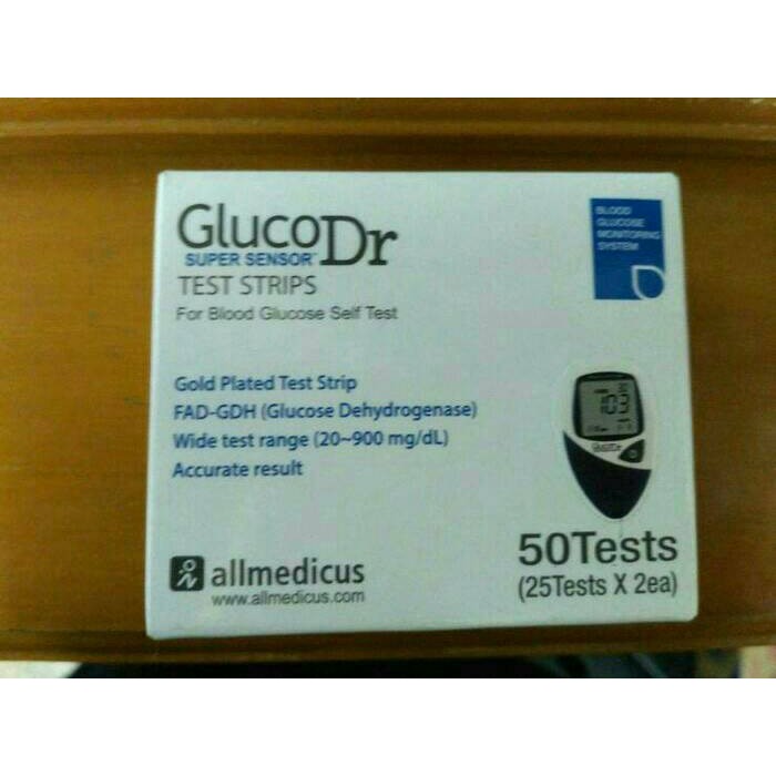 STRIP GLUCO DR SUPER SENSOR / STRIP GULA GLUCO DR SUPER SENSOR AGM 2200