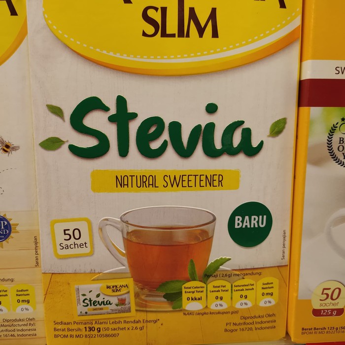 

tropicanaslim sweetener stevia isi 50 sachet