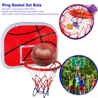 Ring Basket Set Bola Gantung - Mainan Olahraga Bola Basket