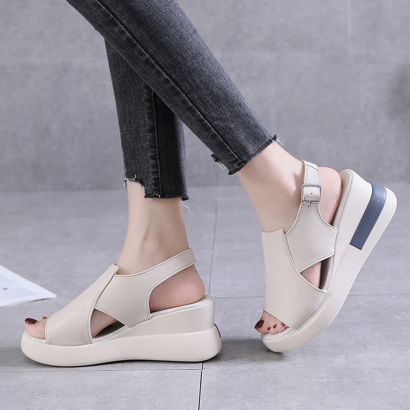 LUMMYSHOP SANDALS WANITA WEDGES CLAIRE 2 WARNA IMPORT