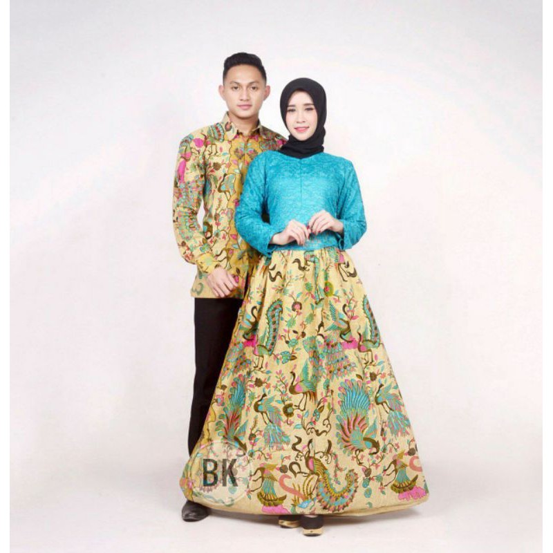 Batik couple Gamis brokat