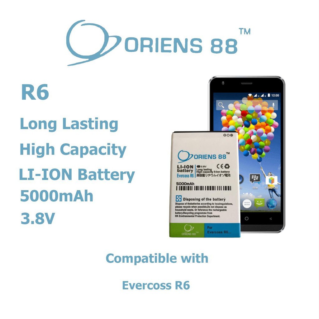 Baterai Batre Battery Double Power OR88 Evercoss U55 , R6 Winner Y Smart Plus